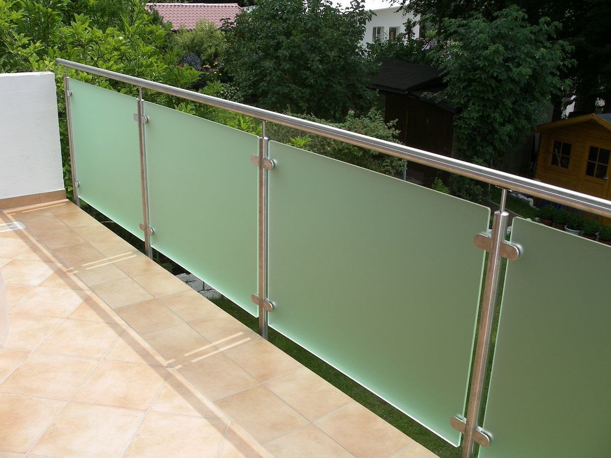 Barandilla de cristal de la verja del balcón del diseño de la instalación fácil grueso de cristal de 6m m - de 12.76m m